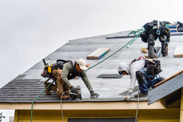 Professional Emergency Roof Repair technician working in Carmichaels, PA